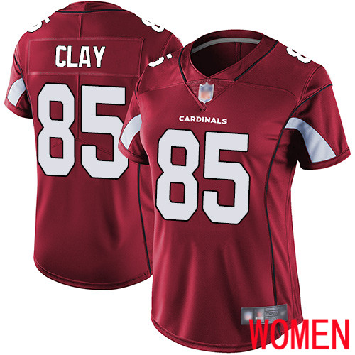 Arizona Cardinals Limited Red Women Charles Clay Home Jersey NFL Football 85 Vapor Untouchable